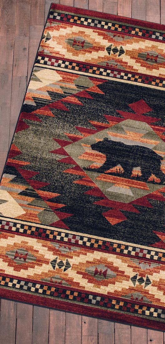 Bear Diamond Rustic Rug