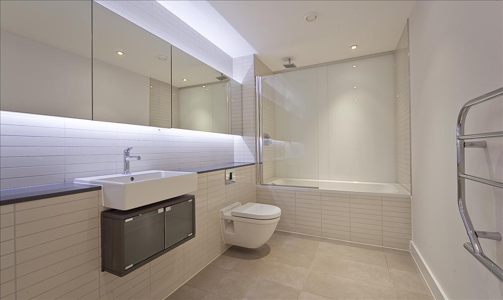 Rectangular bathroom