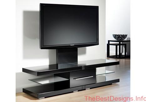 TV stand with bracket DIY black