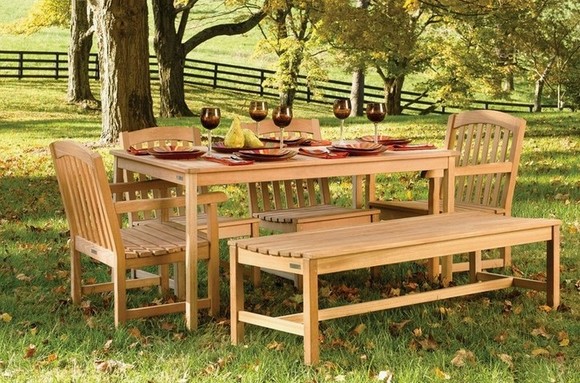 Teak patio furniture