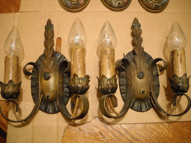 Antique wall lights