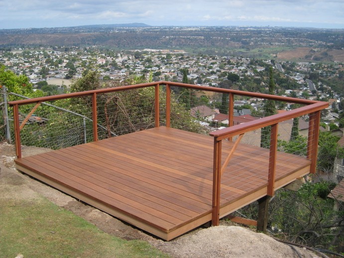 Wire deck railing pictures