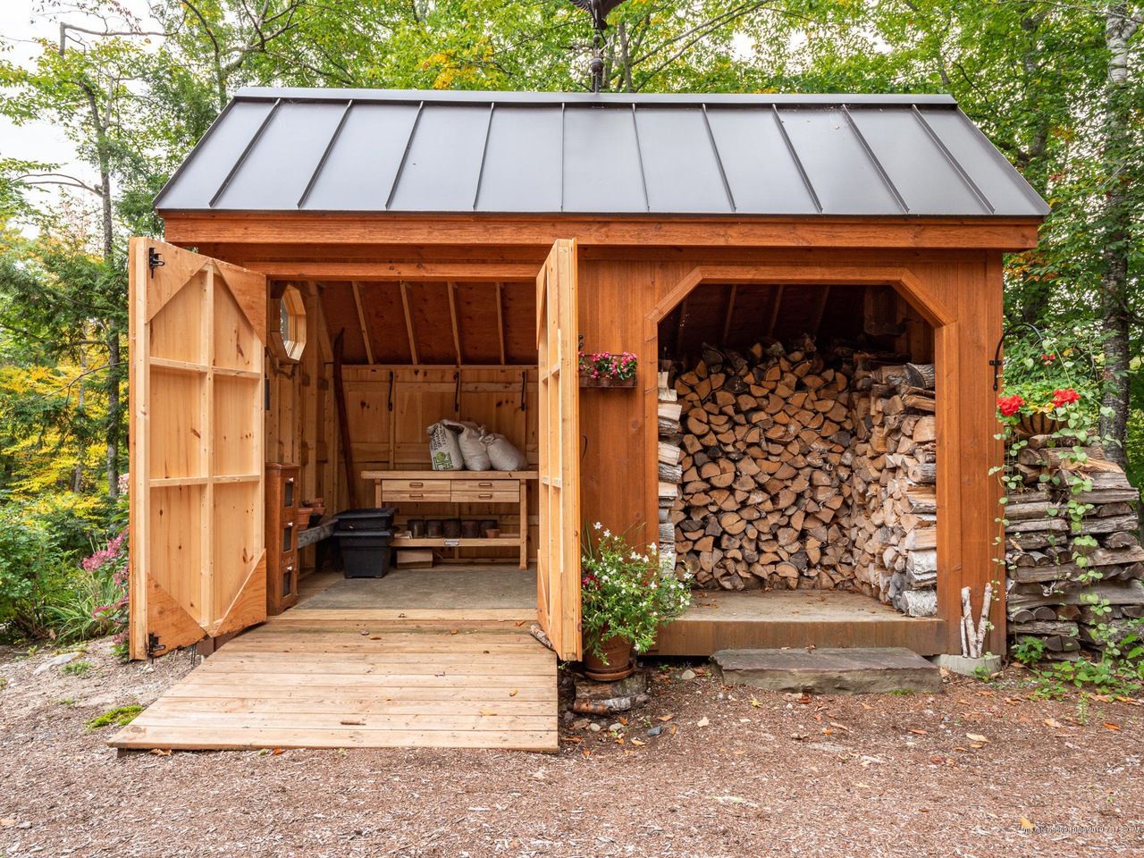 Wood storage sheds used for
storing woods used as fuel