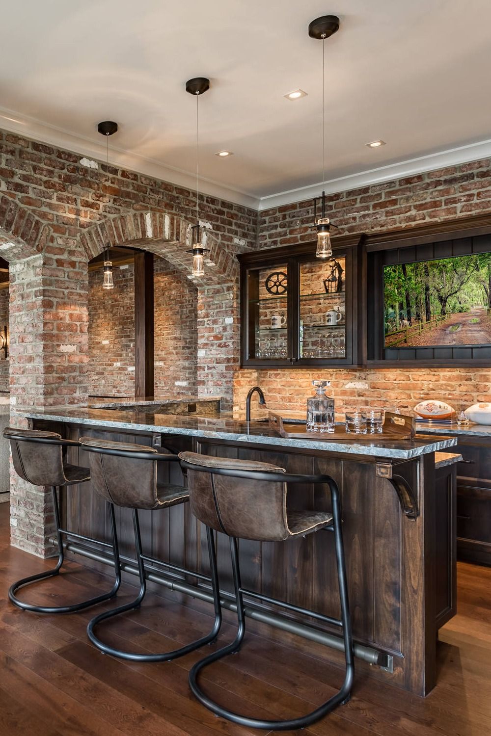 Popularity of the basement bar
countertop ideas