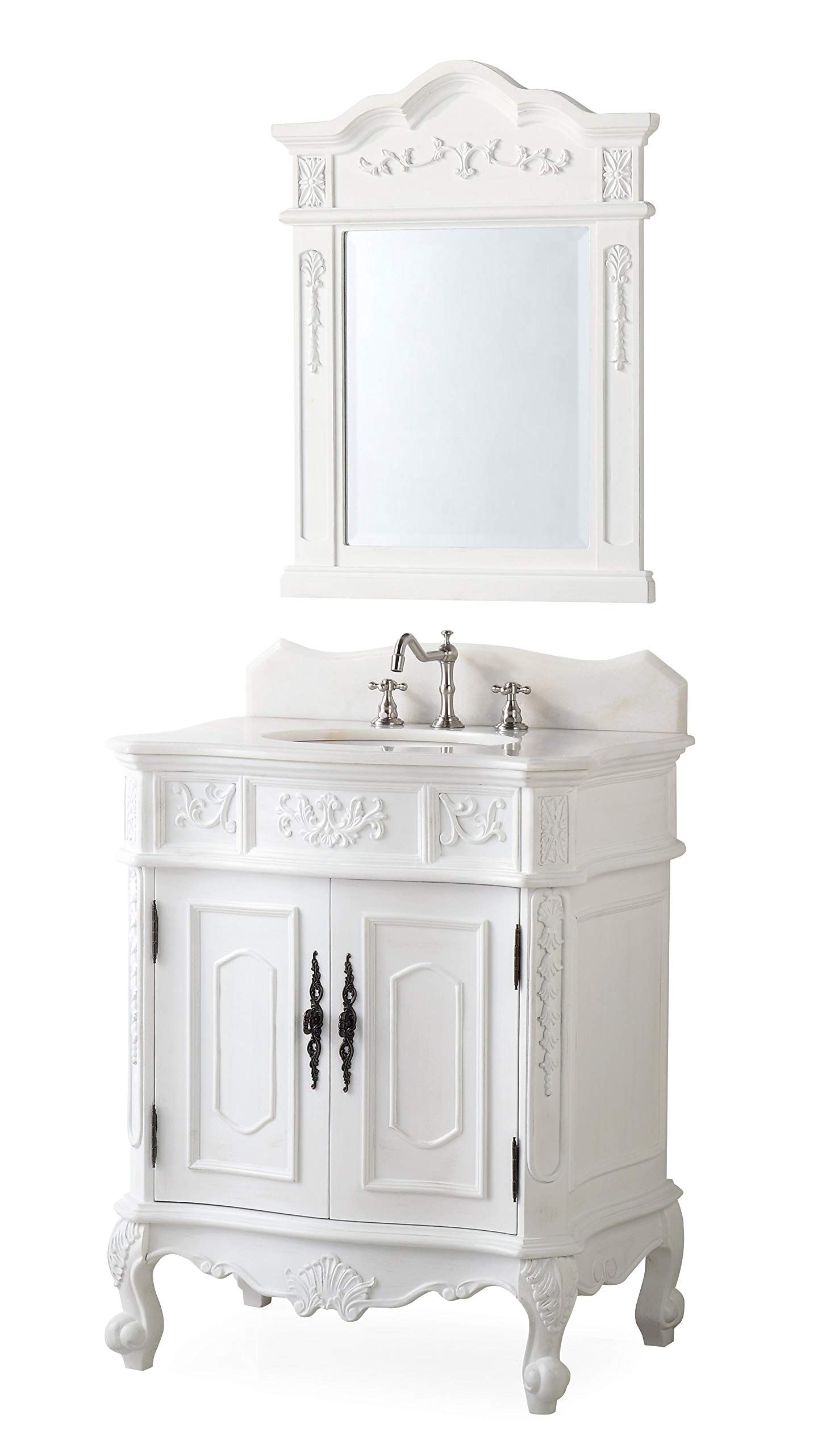 Bathroom sink cabinets with
marble top