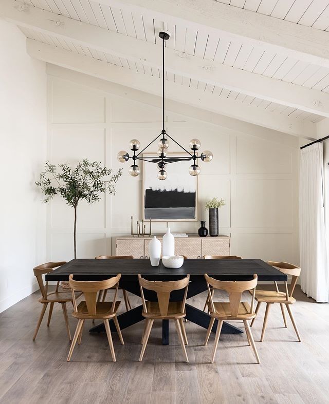 What An Elegance To Have A
Black Dining Table