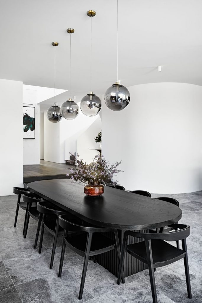 What An Elegance To Have A
Black Dining Table