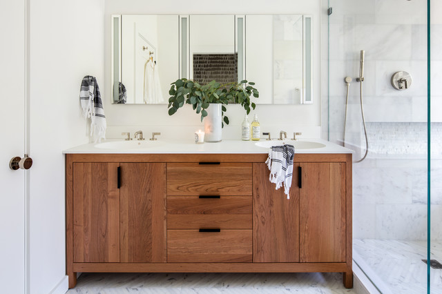 Choosing new bath storage cabinets and vanities