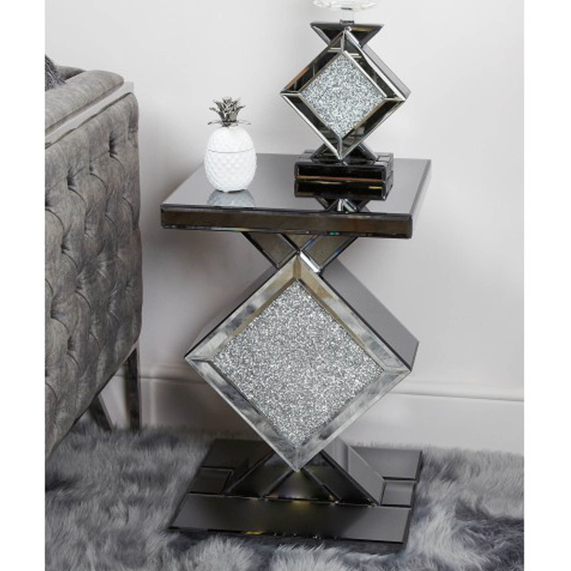 Elegant Mirror End Tables