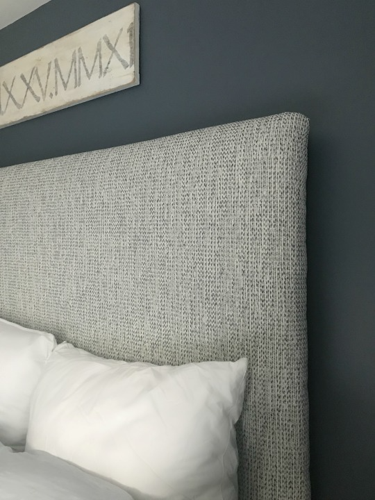 Stylish fabric headboard with your own hands