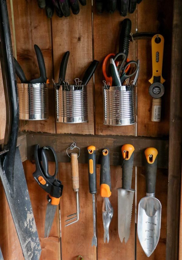 Out of the box Ideas for  Garden Tool Storage