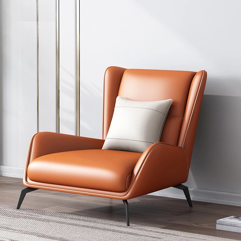 Get Relaxed on Leather Lounge Chair