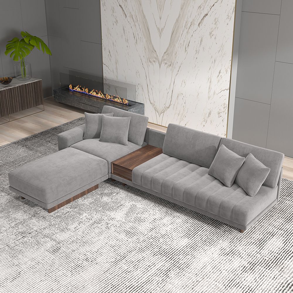 The super gray sectional sofa