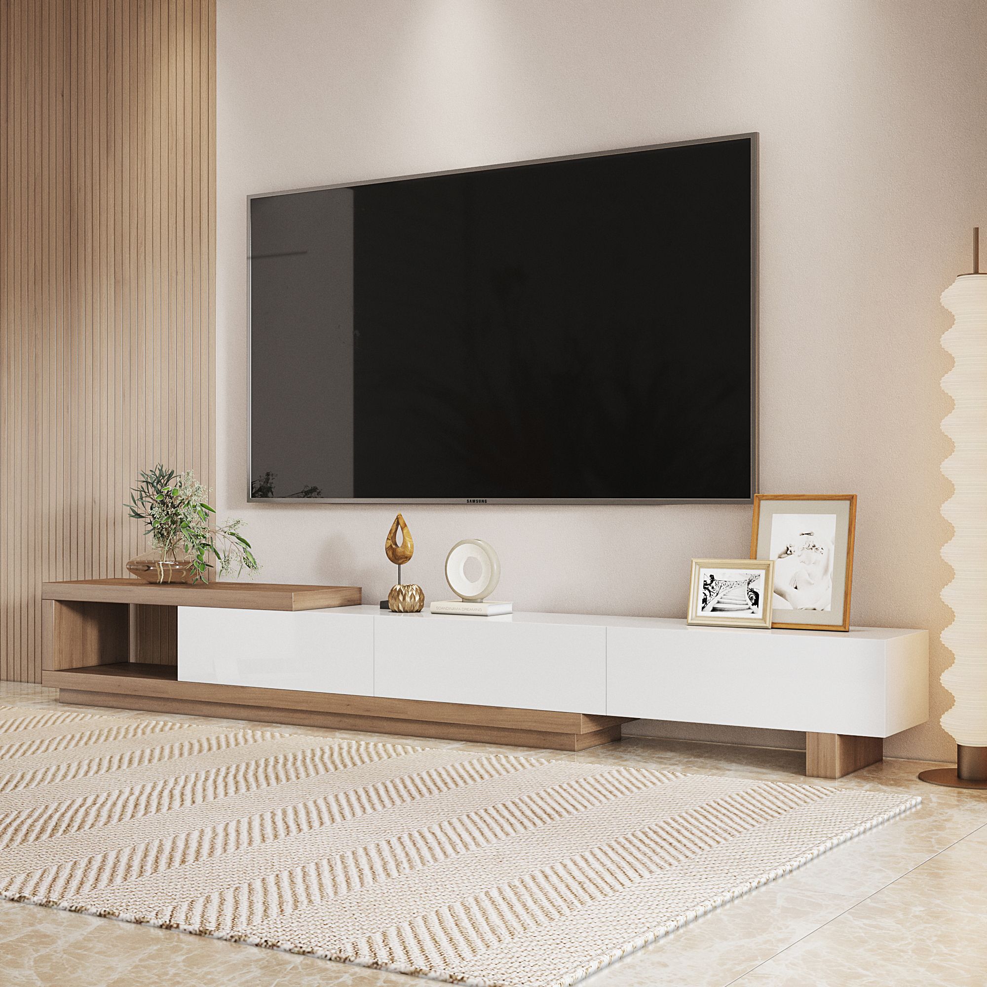 Convenience of large TV stands