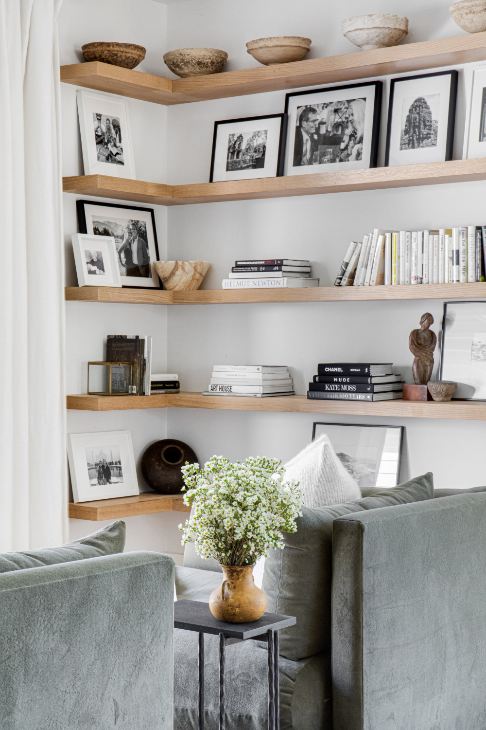 Save space in your room with
living room shelves