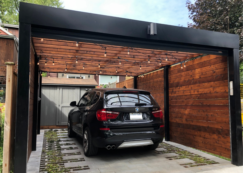 Nature of a metal carport