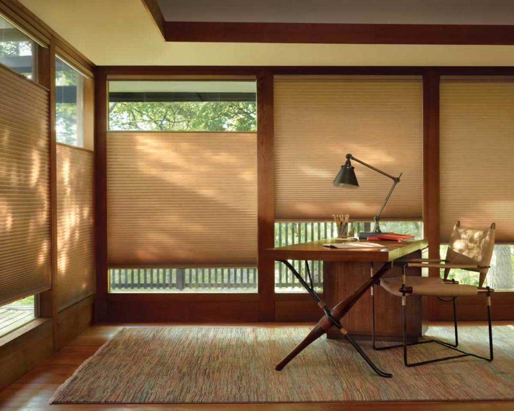 How to achieve a contemporary
  look with pleated blinds