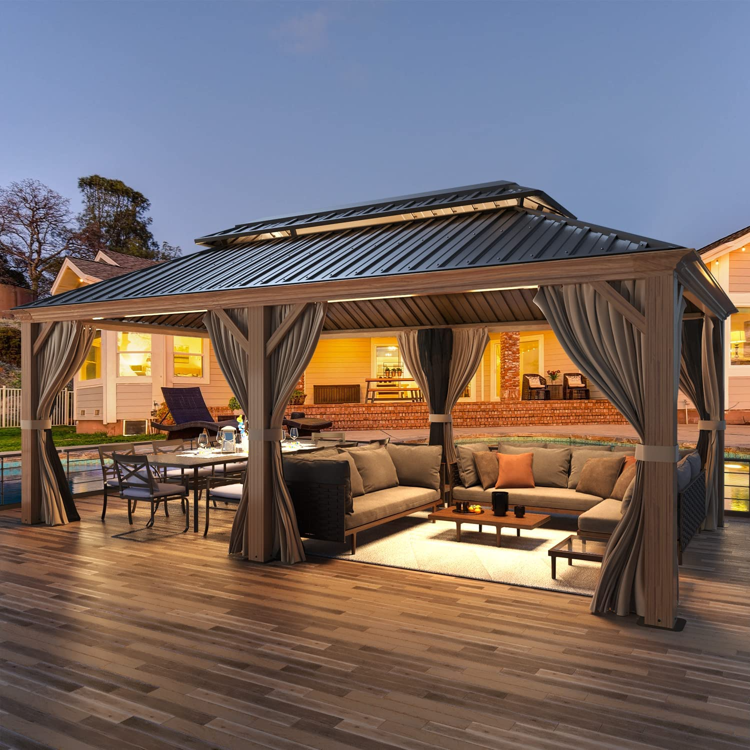 The importance of using a
steel gazebo