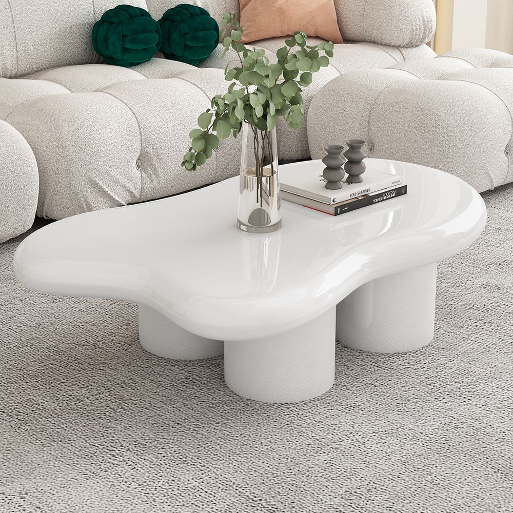 Nice white coffee table for home and patio