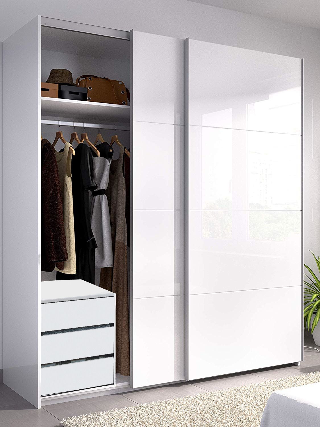 Decorate your house with white
wardrobe