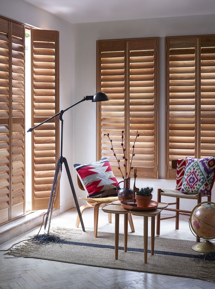 Install wooden shutters for
your Home