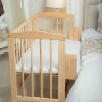 BABY Co-sleeper Crib Bedside Cot Bed Wooden White Mattress Next to Me From Birth