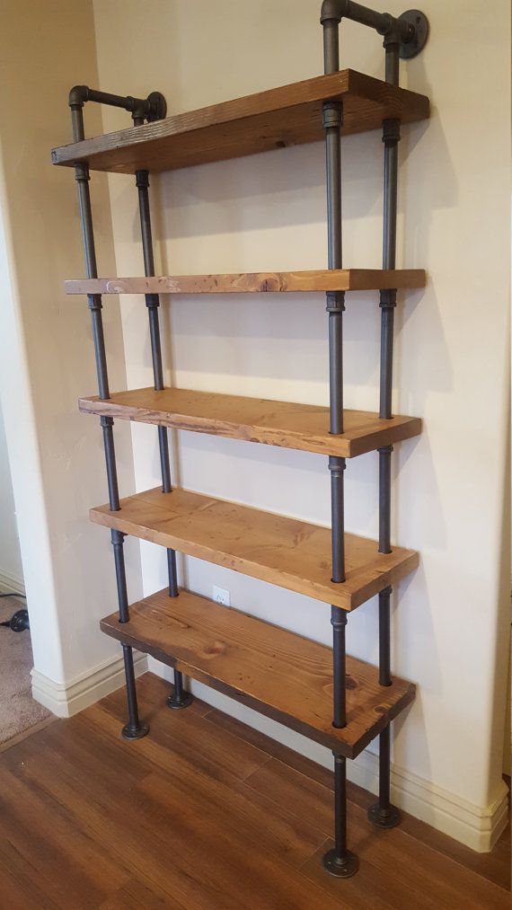 Pipe Shelving Unit / Pipe Bookcase / Industrial Book Case / Industrial Shelf / Wall Shelf