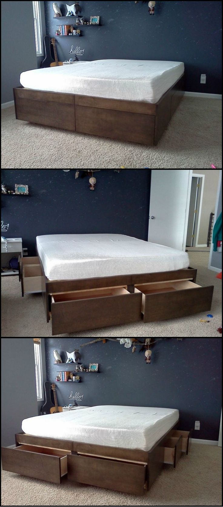 Do-It-Yourself Bed With Drawers