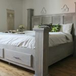 DIY Farmhouse Storage Bed--Free Woodworking Plans and Video Tutorial