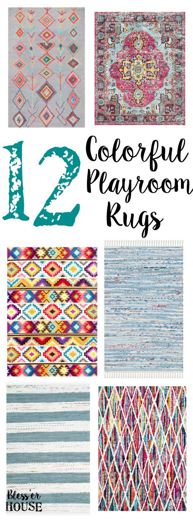 Colorful Playroom Rugs