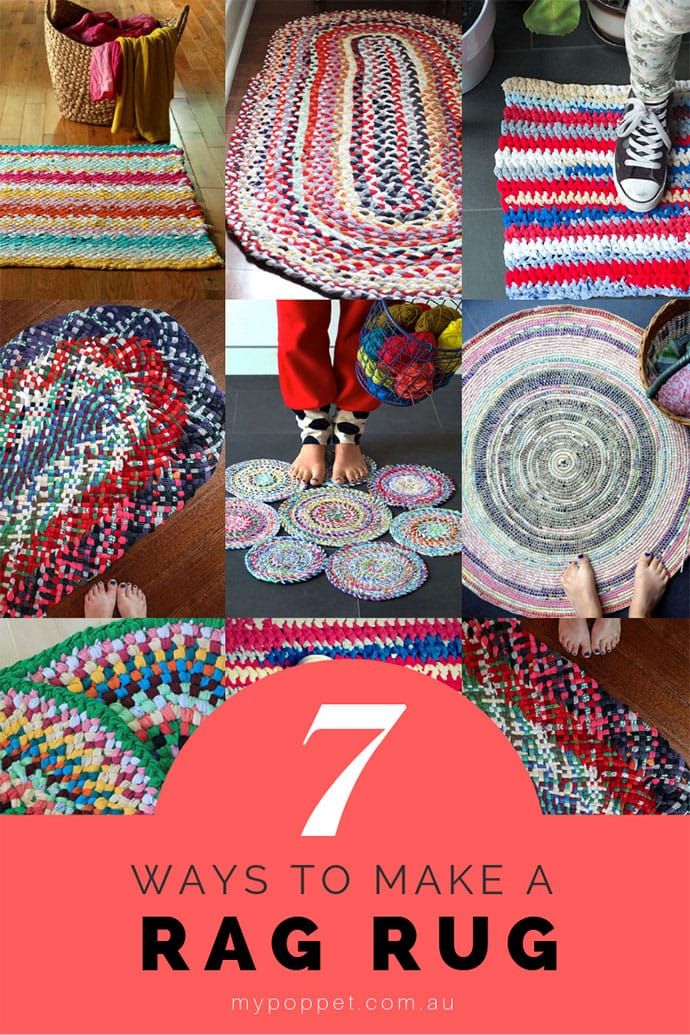 7 Ways to Make a Rag Rug from old Clothes
