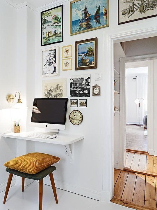 Small Space Solutions: The Wall Mounted Desk