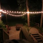 ... picture of patio lighting with planters IMBZBXJ