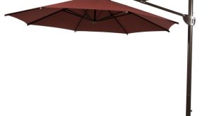 11u0027 heavy duty offset cantilever outdoor umbrella, vertical tilt, ... IOEJSTY