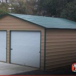 24x26 metal garage building for two cars UHBAUBP