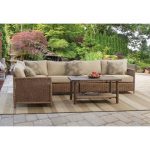 5 piece outdoor patio sectional - shadbrook | rc willey furniture store NFUINVZ