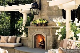 53 most amazing outdoor fireplace designs ever EJPJFUV