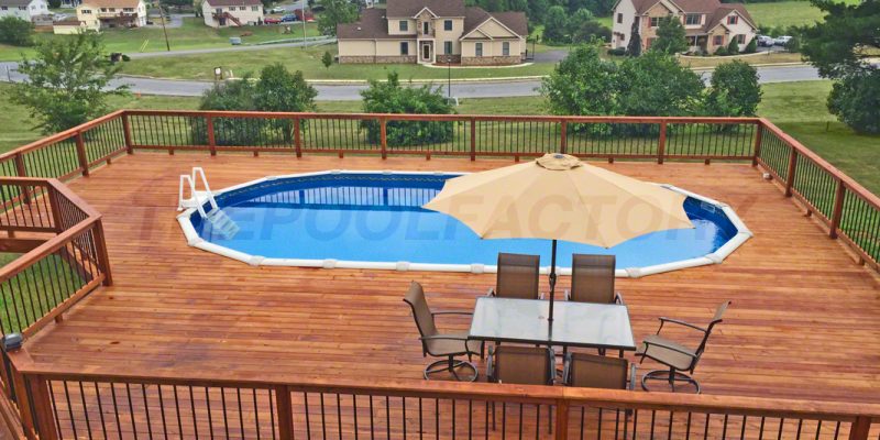 above ground pool deck ideas above ground pools #539 ... IWHNNMI