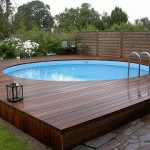above ground pools with decks above ground pool decks - 40 modern garden swimming pool design ideas KQJZGCA