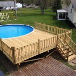 above ground pools with decks circular pool deck. most above-ground ... PZSDWJN
