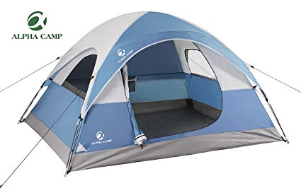 alpha camp 3 person dome tent for camping backpacking tent - 8u0027 UGDFGAQ