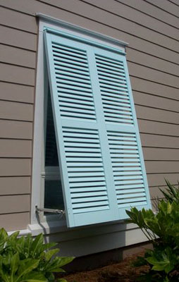 Make it a Choice of Bahama Shutters for your Window treatment
