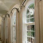 arched window treatments arched window curtain rod more KXEKYXI