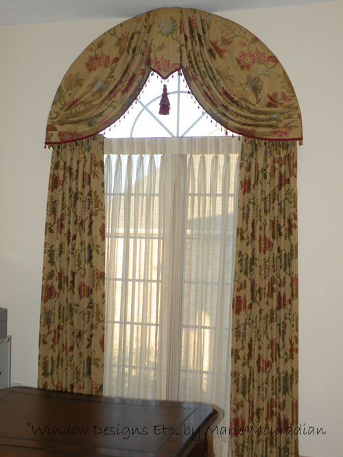 arched window treatments arched window treatment. elegant arch top window treatment. see more at DALAURH