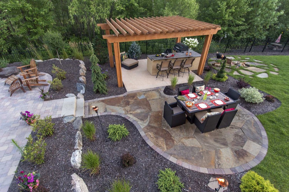 attractive backyard patio designs VMALCYV