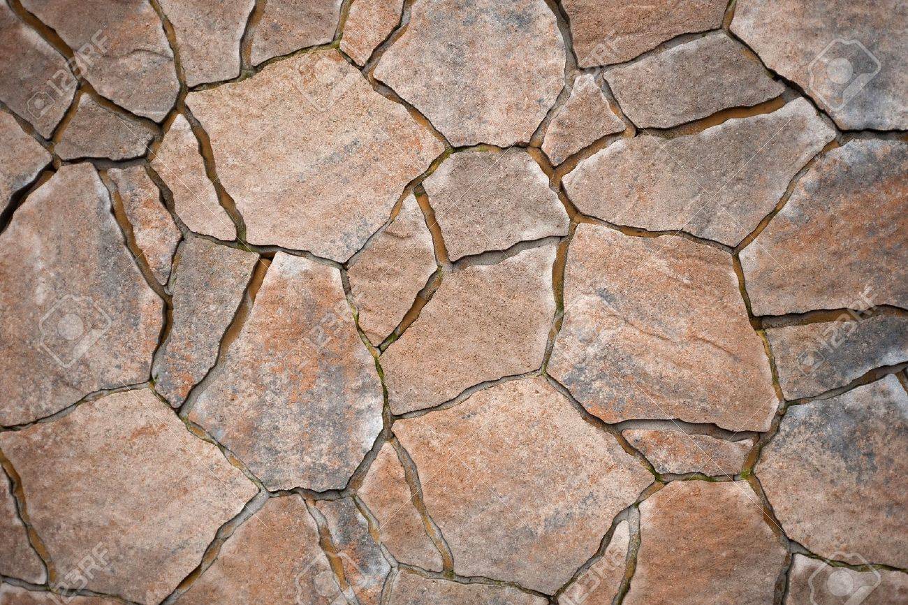 background from paving stones, irregular natural stones stock photo -  6071947 XUUMDTC