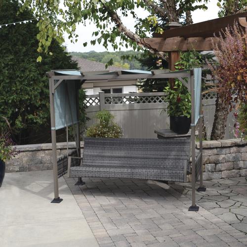 backyard creations® windon park pergola swing at menards® MEMIVGL