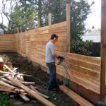 backyard fence ideas cheap diy privacy fence ideas (53) SBNXSOG