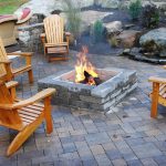 backyard fireplace featured in indoors out episode  ZCREXTZ