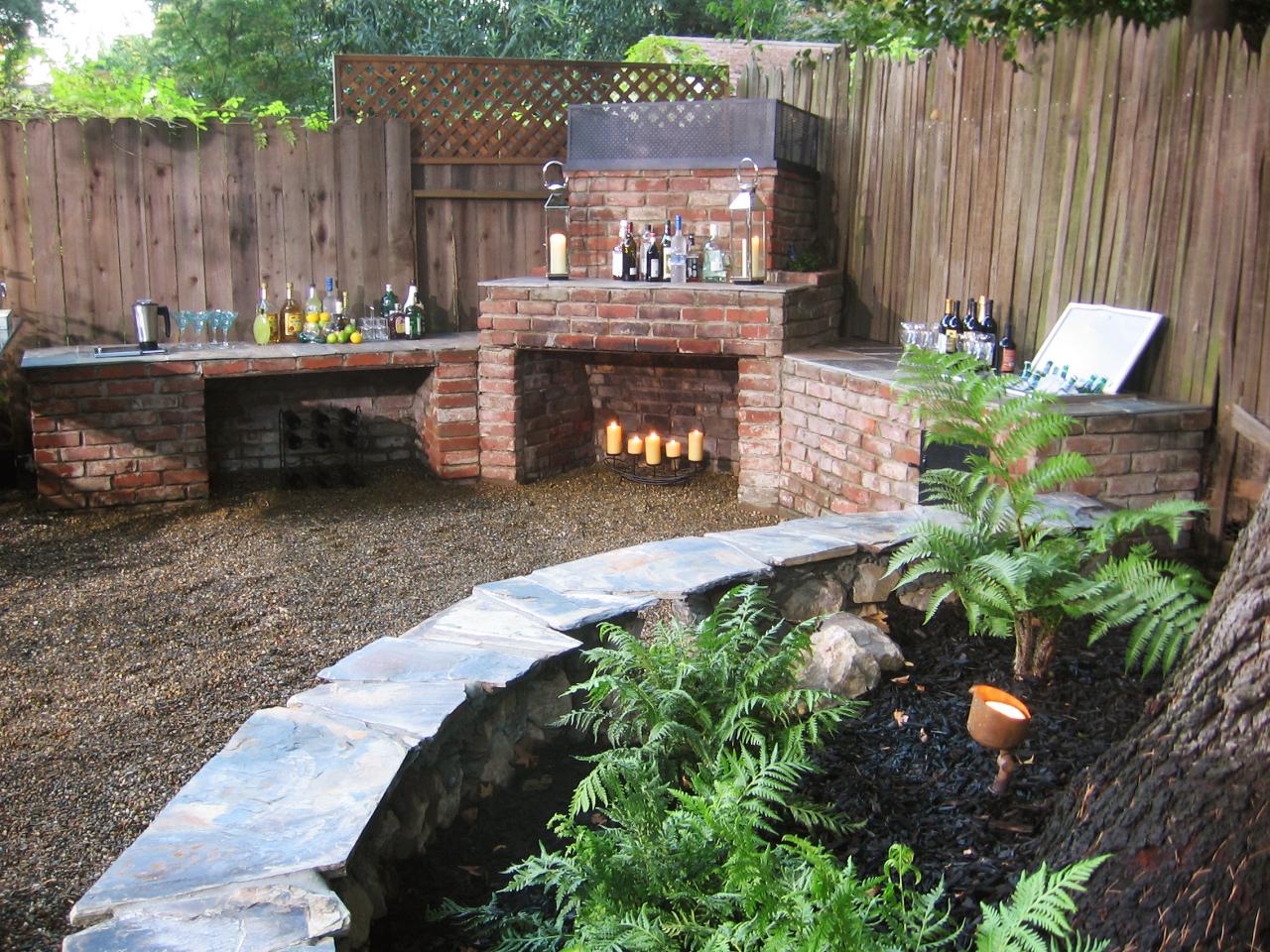 backyard fireplace featured in yard crashers episode  VMFAREN